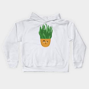 Snake plant sticker Kids Hoodie